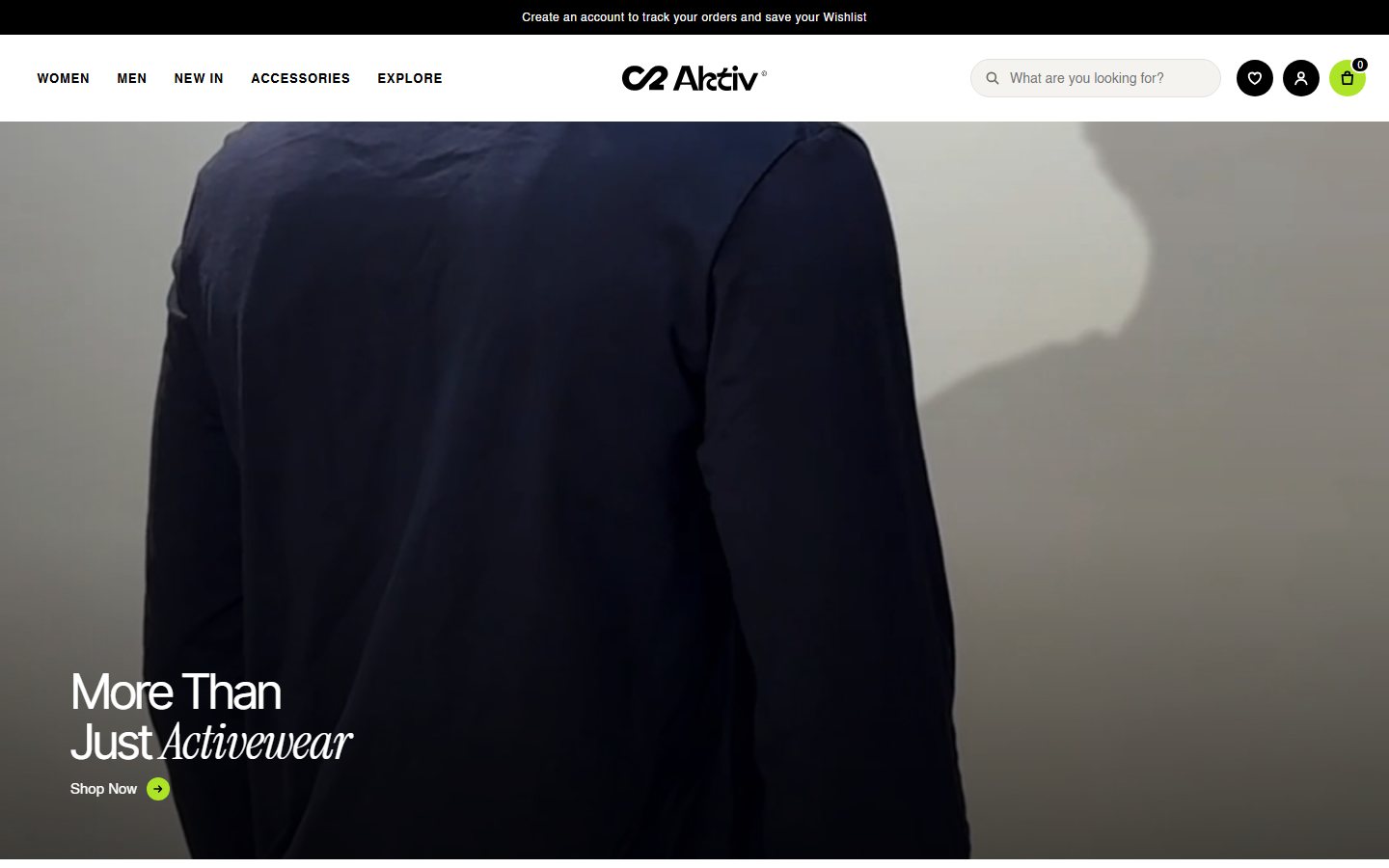02Aktiv online store home page
