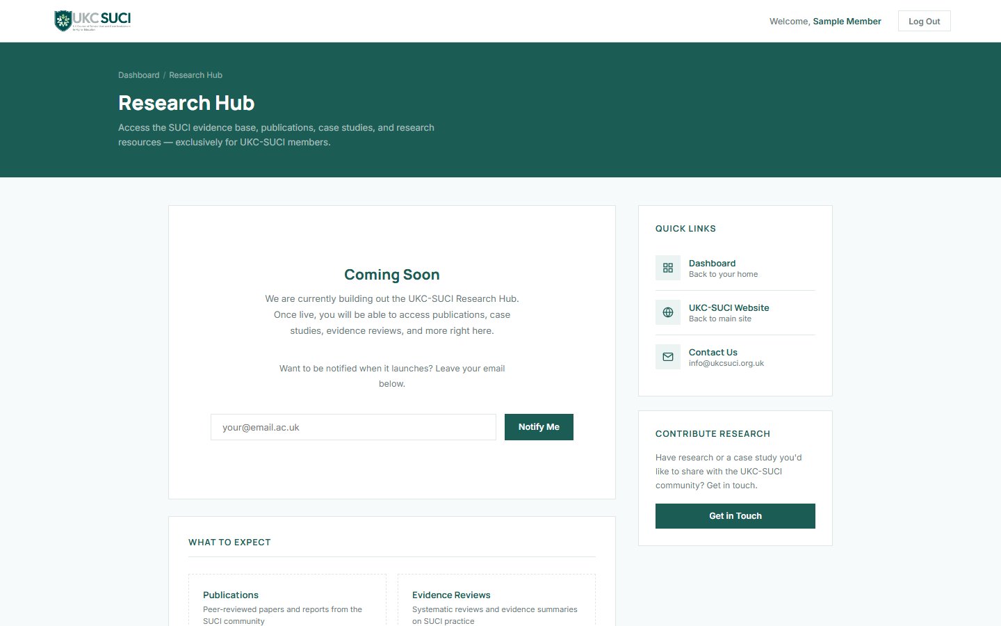 UKC-SUCI Research Hub